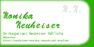 monika neuheiser business card